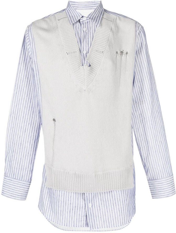 Maison Margiela Gerafeld overhemd Grijs