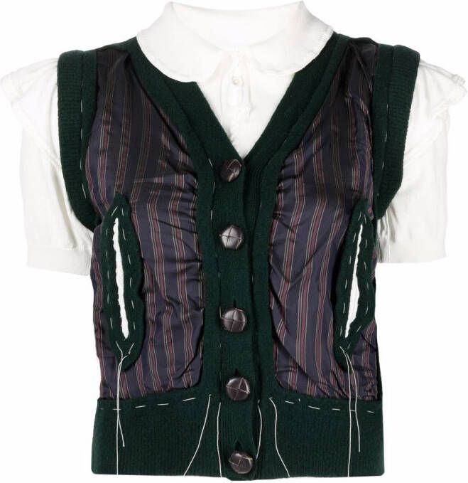 Maison Margiela Gerafeld vest Groen