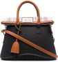 Maison Margiela Grote 5AC geruite shopper Zwart - Thumbnail 1