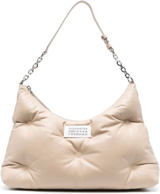 Maison Margiela Glam Slam Hobo medium schoudertas Beige