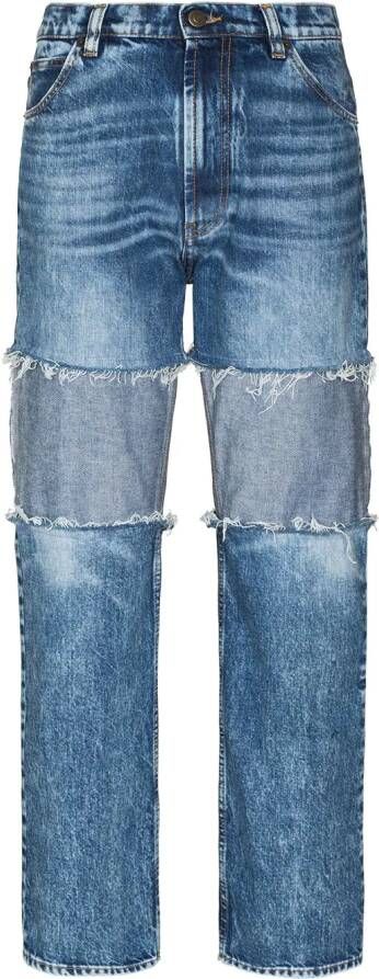 Maison Margiela High waist boyfriend jeans Blauw