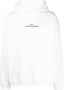Maison Margiela Hoodie met geborduurd logo Wit - Thumbnail 1