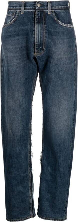 Maison Margiela x Pendleton jeans met toelopende pijpen Blauw