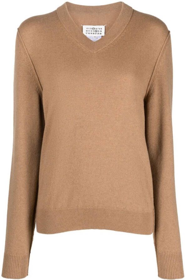 Maison Margiela Kasjmier trui Bruin