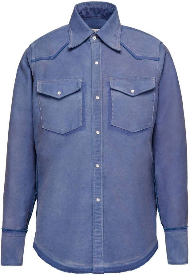 Maison Margiela Katoenen overhemd Blauw