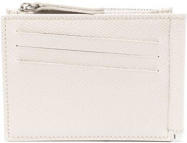 Maison Margiela Leren portemonnee met geldclip Beige