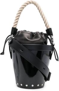 Maison Margiela Leren bucket-tas Zwart