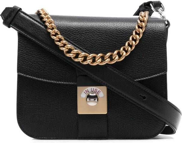 Maison Margiela New Lock leren schoudertas Zwart