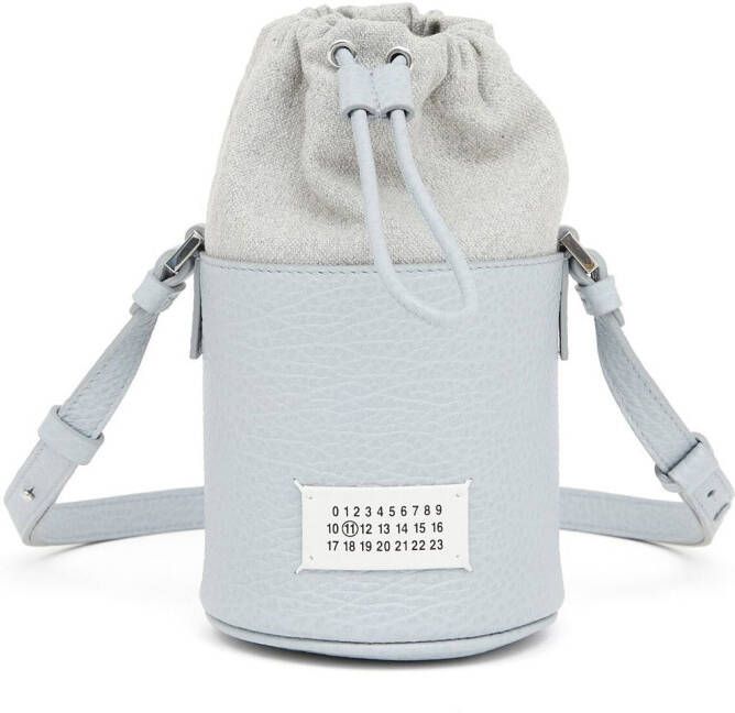 Maison Margiela Leren schoudertas Blauw