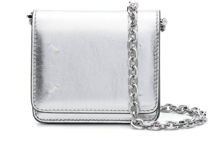 Maison Margiela Metallic portemonnee Zilver