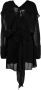 Maison Margiela Zijden gedrapeerde mini-jurk Zwart - Thumbnail 1