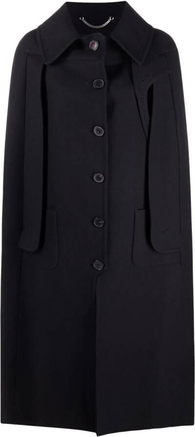 Maison Margiela Mouwloze mantel Zwart