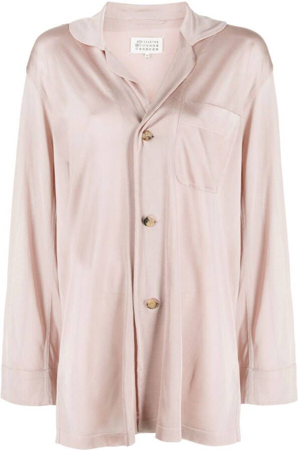 Maison Margiela Oversized blouse Roze