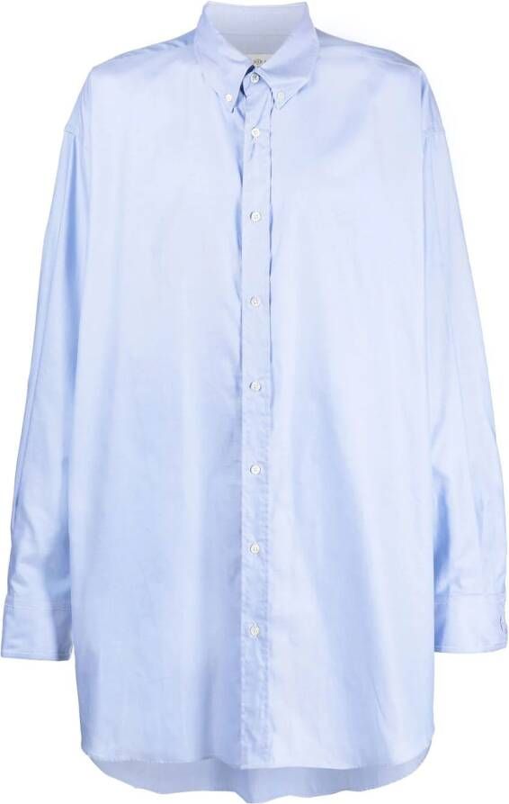 Maison Margiela Oxford shirt van biologisch katoen Blauw
