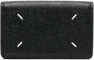 Maison Margiela Pasjeshouder met vier stiksels Zwart