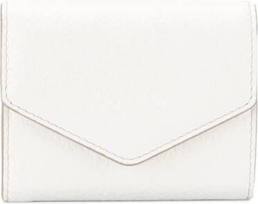 Maison Margiela Accordion leren portemonnee Wit