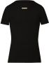 Maison Margiela Fancy ribgebreid T-shirt Zwart - Thumbnail 1