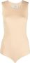 Maison Margiela Mouwloze body met ronde hals Beige - Thumbnail 1