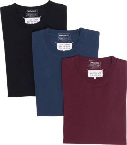 Maison Margiela Set van drie T-shirts Zwart