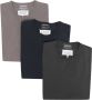 Maison Margiela Set van drie T-shirts Zwart - Thumbnail 1