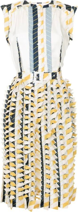 Maison Margiela shiftjurk met print Wit