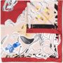 Maison Margiela Sjaal met abstracte print Rood - Thumbnail 1