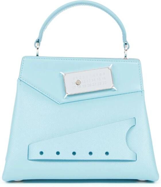 Maison Margiela Snatched leren schoudertas Blauw