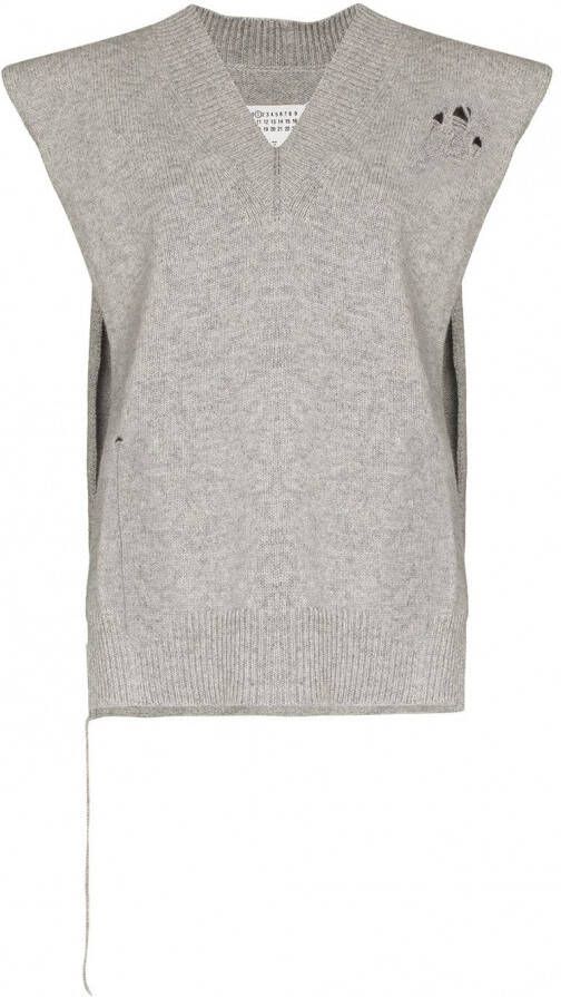 Maison Margiela Spencer met ronde hals Grijs