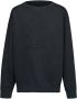 Maison Margiela Sweater met geborduurd logo Zwart - Thumbnail 1