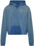 Maison Margiela Hoodie met gerafelde rand van biologisch katoen Blauw - Thumbnail 1