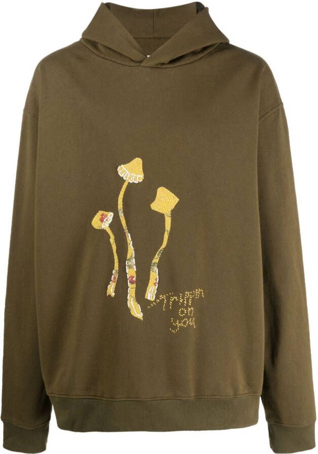 Maison Margiela Sweater met capuchon Groen
