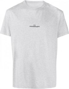 Maison Margiela T-shirt met geborduurd logo Grijs