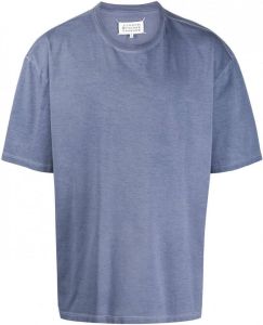 Maison Margiela T-shirt met logo Blauw