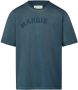 Maison Margiela Jersey T-shirt met logopatch Blauw - Thumbnail 1