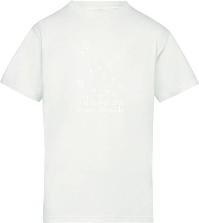 Maison Margiela T-shirt met logoprint Wit