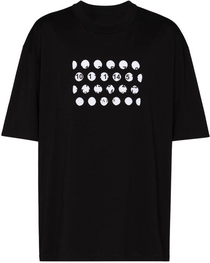 Maison Margiela T-shirt met logoprint Zwart