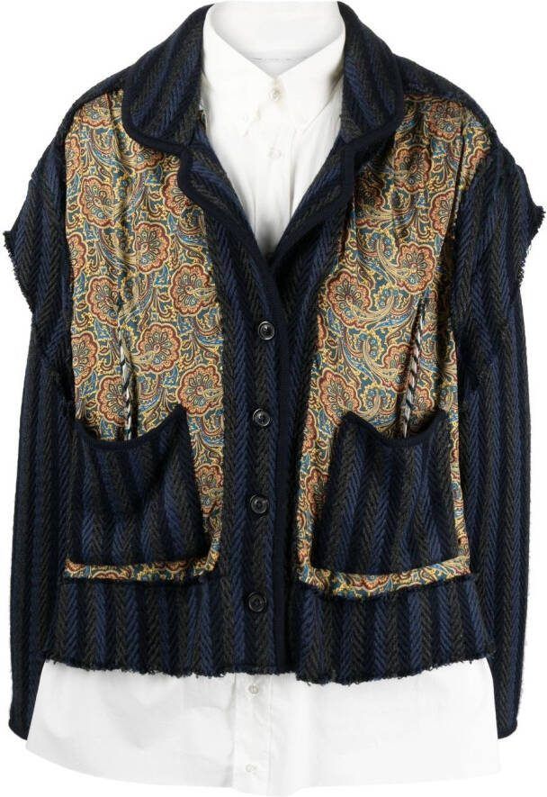 Maison Margiela Popeline overhemd met paisley-print Wit