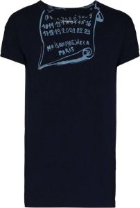 Maison Margiela T-shirt met ronde hals Blauw