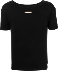 Maison Margiela T-shirt met stikseldetail Zwart