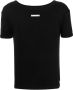 Maison Margiela T-shirt met stikseldetail Zwart - Thumbnail 1