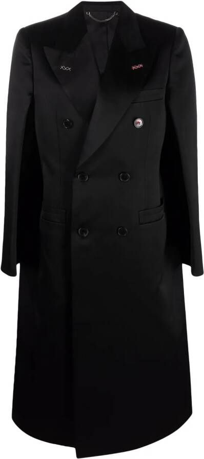 Maison Margiela Trenchcoat met dubbele rij knopen Zwart