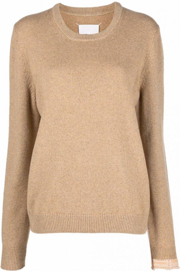 Maison Margiela Trui met ronde hals Beige