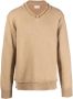 Maison Margiela Trui met V-hals en elleboogpatch Beige - Thumbnail 1