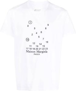 Maison Margiela T-shirt met grafische print Wit