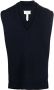 Maison Margiela Gelaagde top met V-hals Blauw - Thumbnail 1
