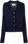 Maison Margiela Vest met V-hals Blauw - Thumbnail 1