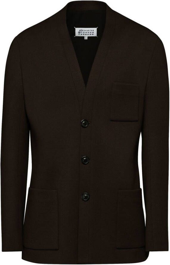 Maison Margiela Vestjas met V-hals Bruin