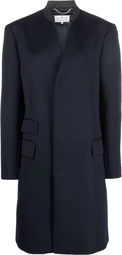Maison Margiela Wollen jas Blauw