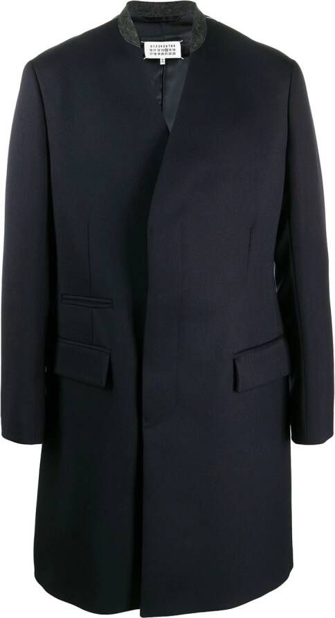 Maison Margiela Wollen mantel Blauw