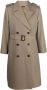 Maison Margiela Wollen trenchcoat met dubbele rij knopen Groen - Thumbnail 1